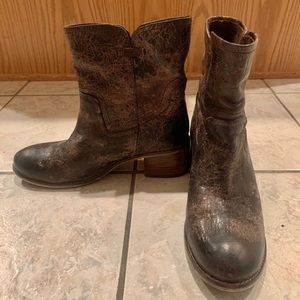 Diba true chocolate brown leather boots